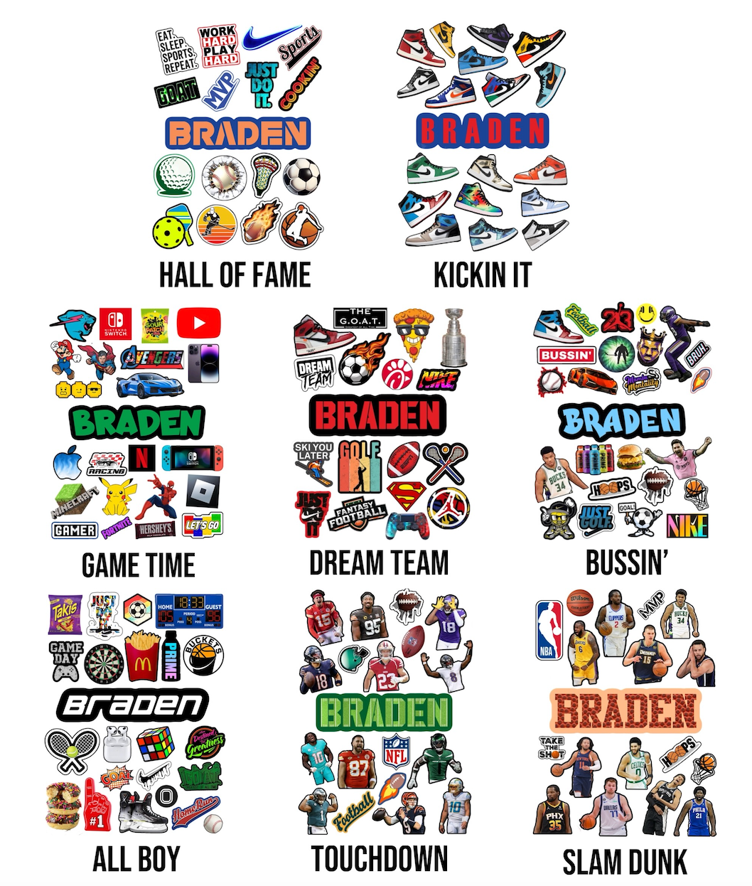 Create'd Sticker Sheet